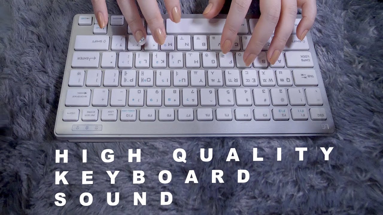 ASMR 4 Different Keyboard High Quality Sounds 1H ⌨