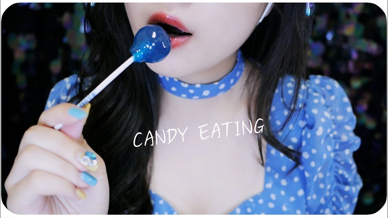 ASMR Lollipop candy Eating  /キャンディー食べる   No Talking Korean ASMR