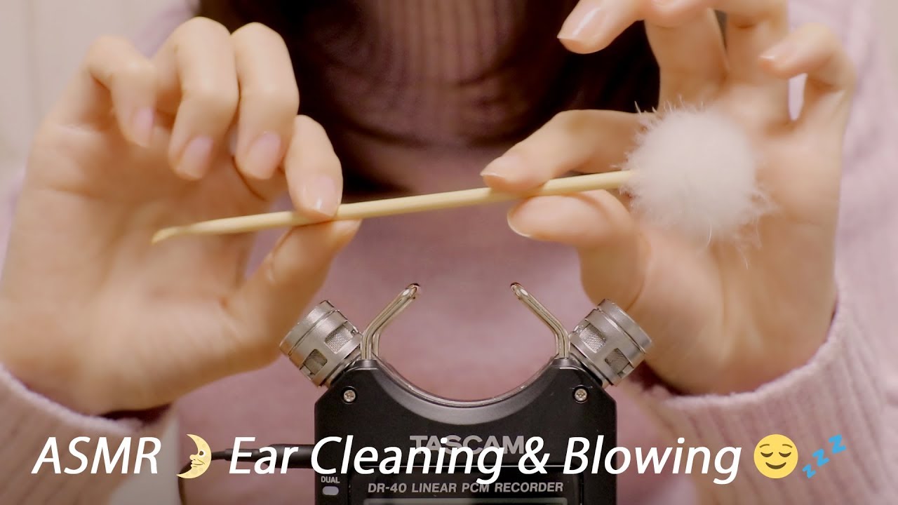 [ASMR] Japanese Trigger Words Whispering, Ear Cleaning & Ear Blowing / あなたの耳をふわふわふーっ#2