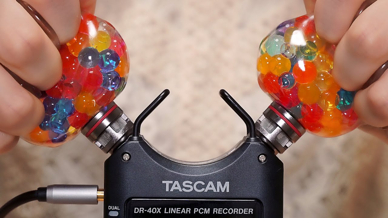 [ASMR] 色々な物でマイクを触る / 耳を塞ぐ / TASCAM DR-40X [声なし-No Talking]