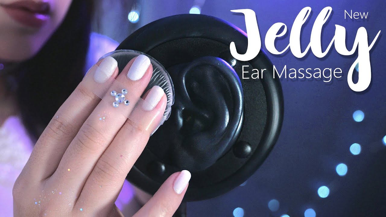 ASMR Upgraded Ｊｅｌｌｙ Ear Massage😍 (Realistic, Relaxing, Slow)