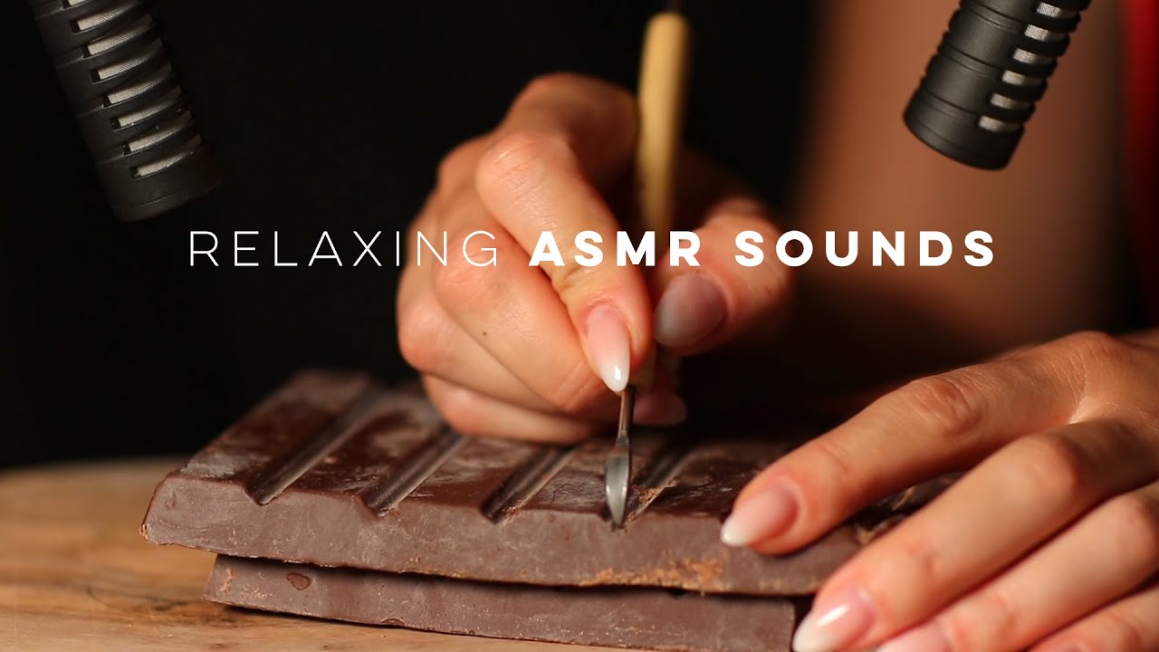 ASMR Sound Assortment For Relaxation | Chocolate Carving, Tapping, Tracing, Female Whisper