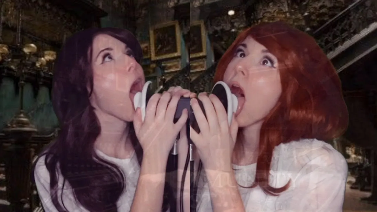 ASMR Ghostly Twins Eat Your Ears Aggressively (LAYERED EAR EATING)