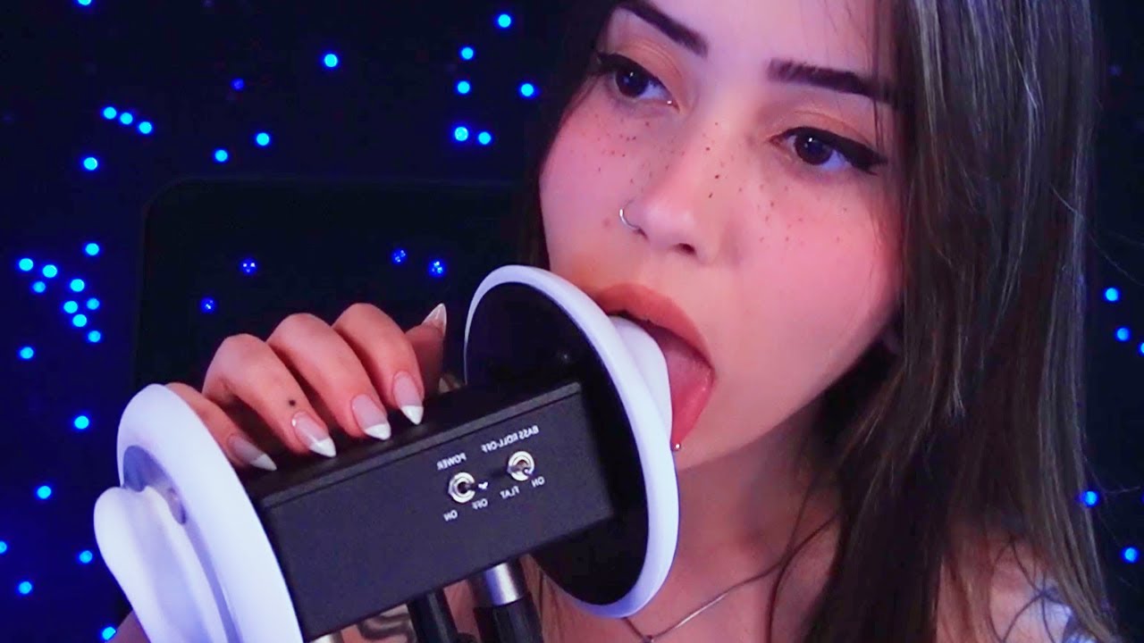 ASMR Ear Licking (3Dio) | sunsetgaiaASMR (20211004)