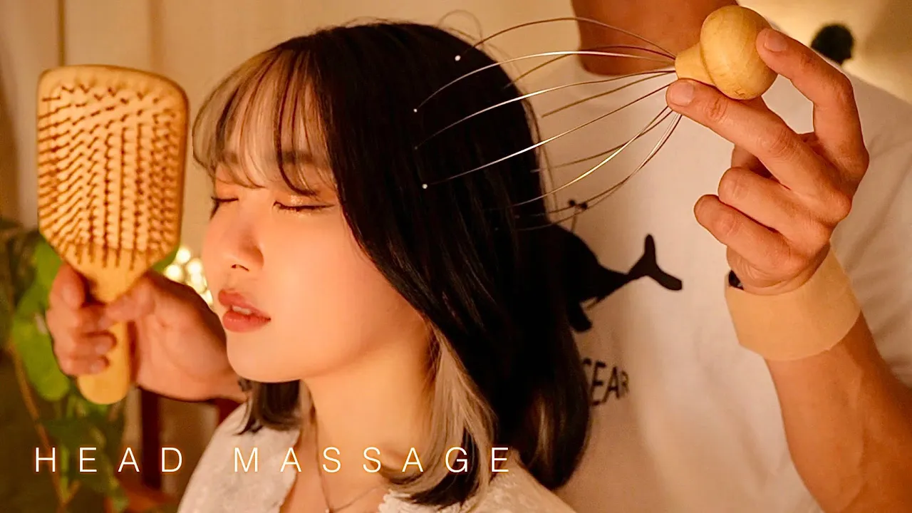 【ASMR】深い眠りのためのドライヘッドスパマッサージ💆‍♀️(No Talking)[@TOKYOASMRMASSAGEコラボ]