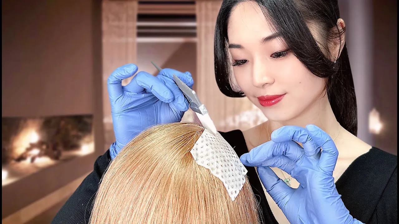 [ASMR] Sleep Inducing Hair Treatment