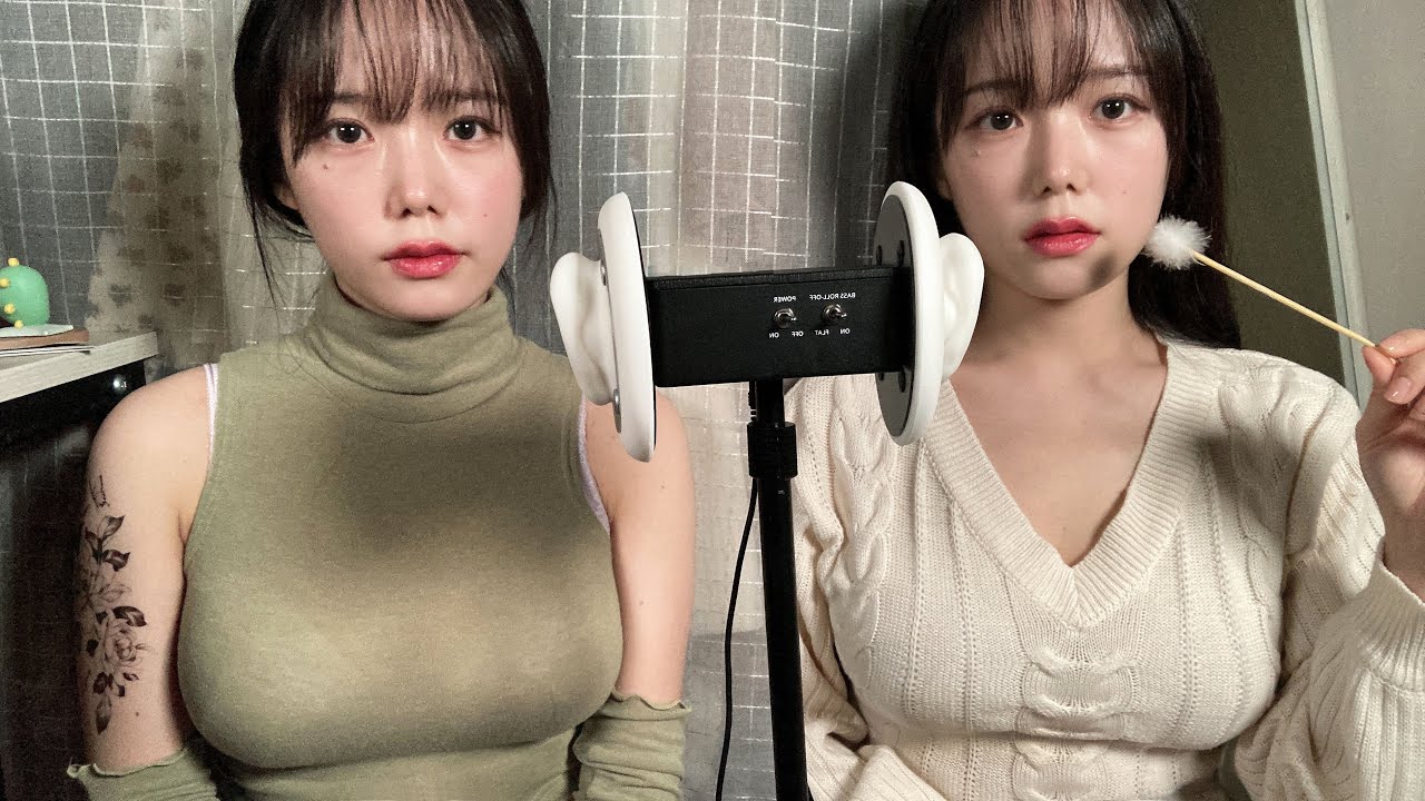 ASMR 쌍둥이가 해주는 귀청소와 귀마사지ㅣ Twin Ear Cleaning & Ear Massage Intense Tingles