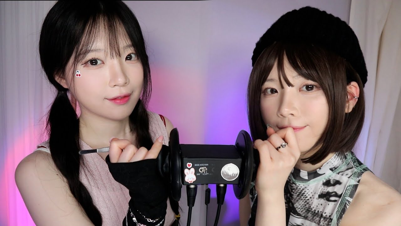 ASMR(Sub✔)새 마이크로 쌍둥이 귀 청소 (당신의 취향은?) New Mic Twin Ear Cleaning (Choose one of the twins)