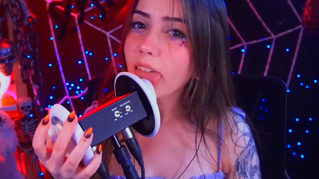 ASMR Ear Licking (3Dio) | sunsetgaiaASMR (20211011)