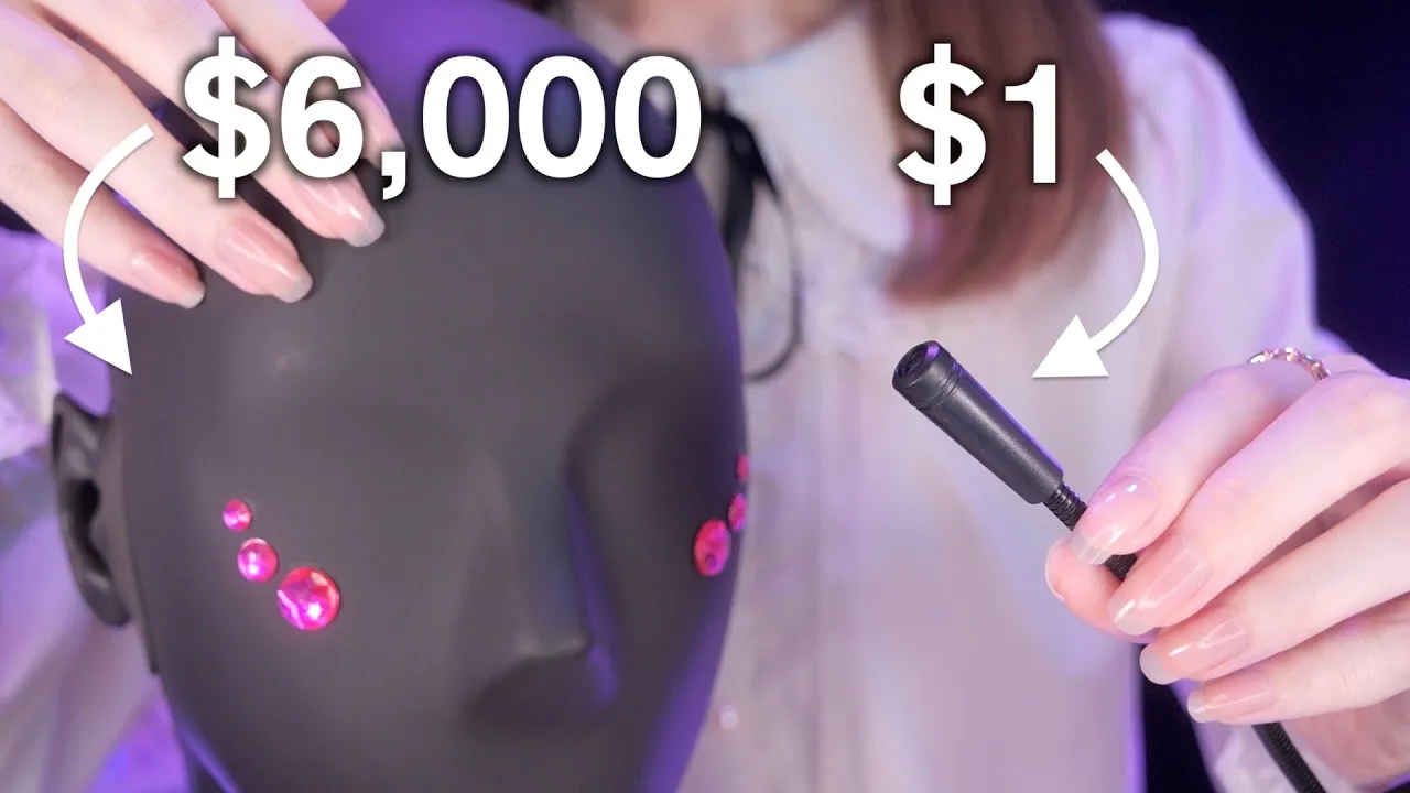 ASMR $1 Microphone VS $6,000 Microphone / Which One Can Make You Tingle?