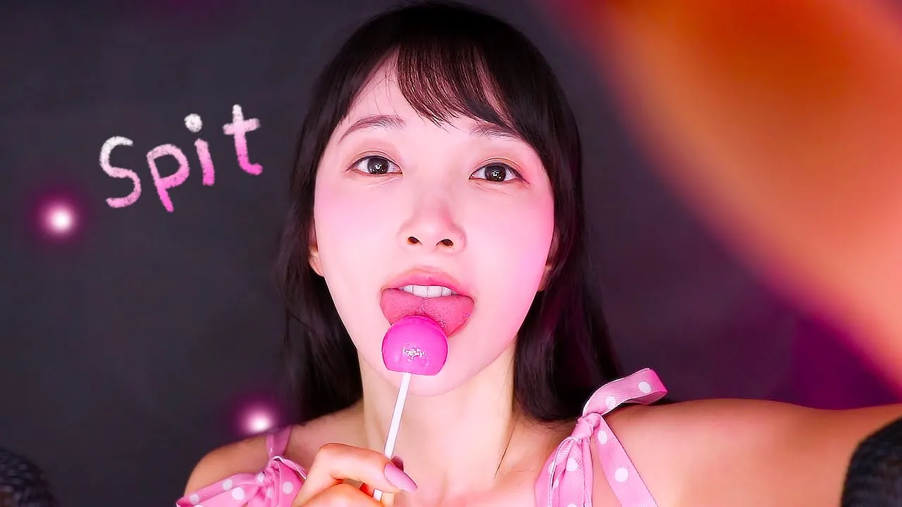 ASMR 이상하게 잠이오는 🍭 롤리팝 브러쉬 🍭 쫜득한 얼굴그리기 ( 후시녹음 낼름페인팅 )