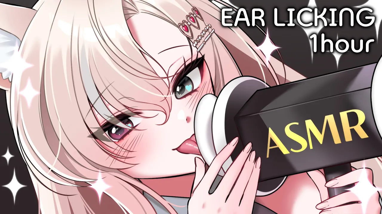 [ASMR / 3DIO] 끈적하게 1시간동안 핥아줄게요 ❤️Ear Licking, Ear Eating, Talking❤️