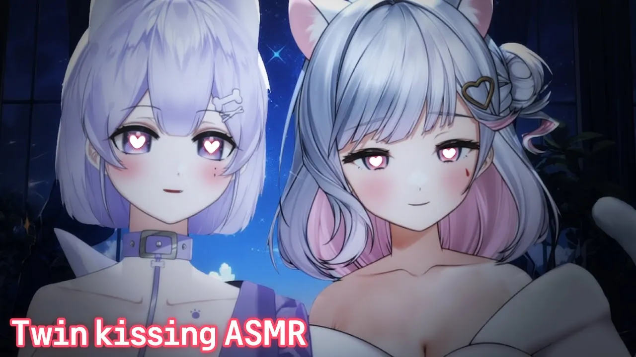 【 3dio 】 양쪽에서 해주는 뽀뽀 ASMR / twin kissing ASMR